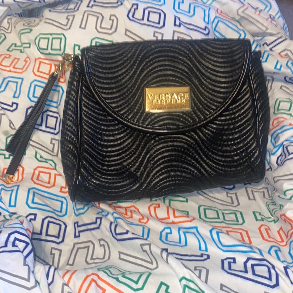 Versace faux leather clutch/NEW/100% authentic